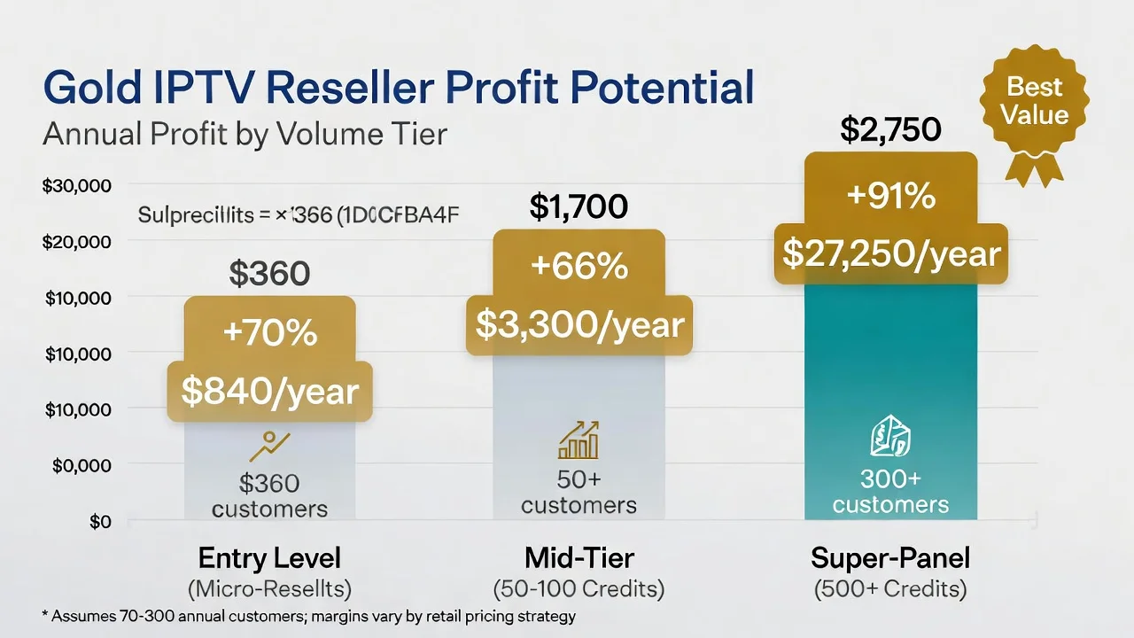 Gold IPTV Profit Margins